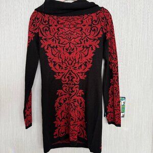 Red Sparkly Knit Dress XL